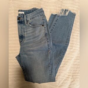 Good American Light Blue Distressed Skinny Jeans